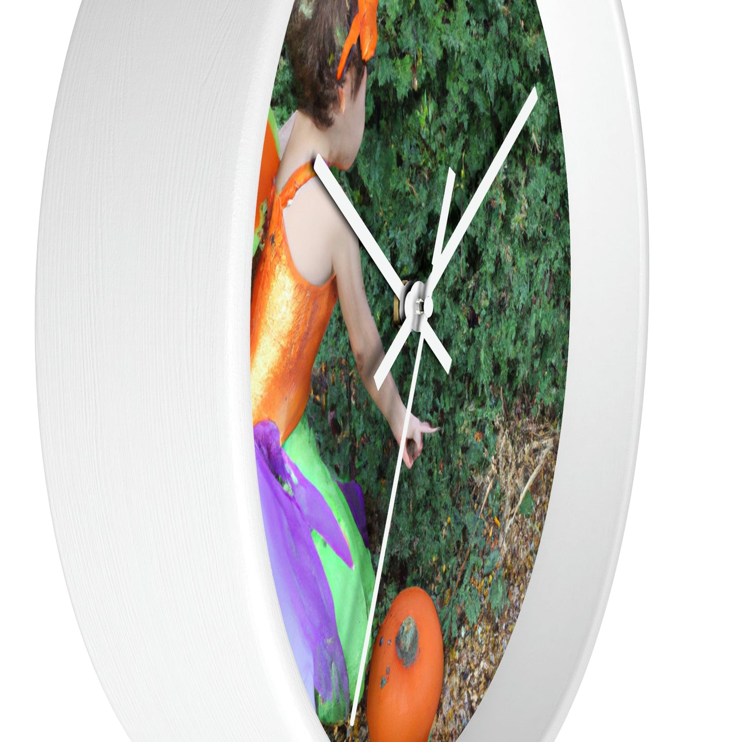 "Pixie's Pumpkin Patch Quest" - The Alien Wall Clock