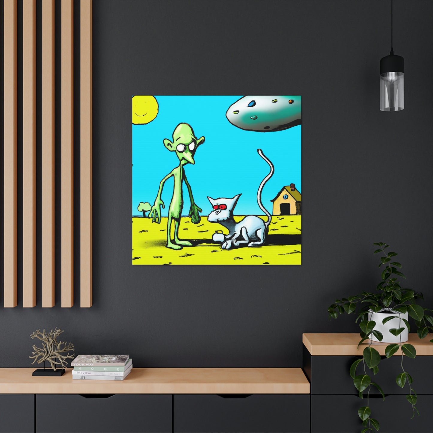 "Out of This World Friendship" - The Alien Canva