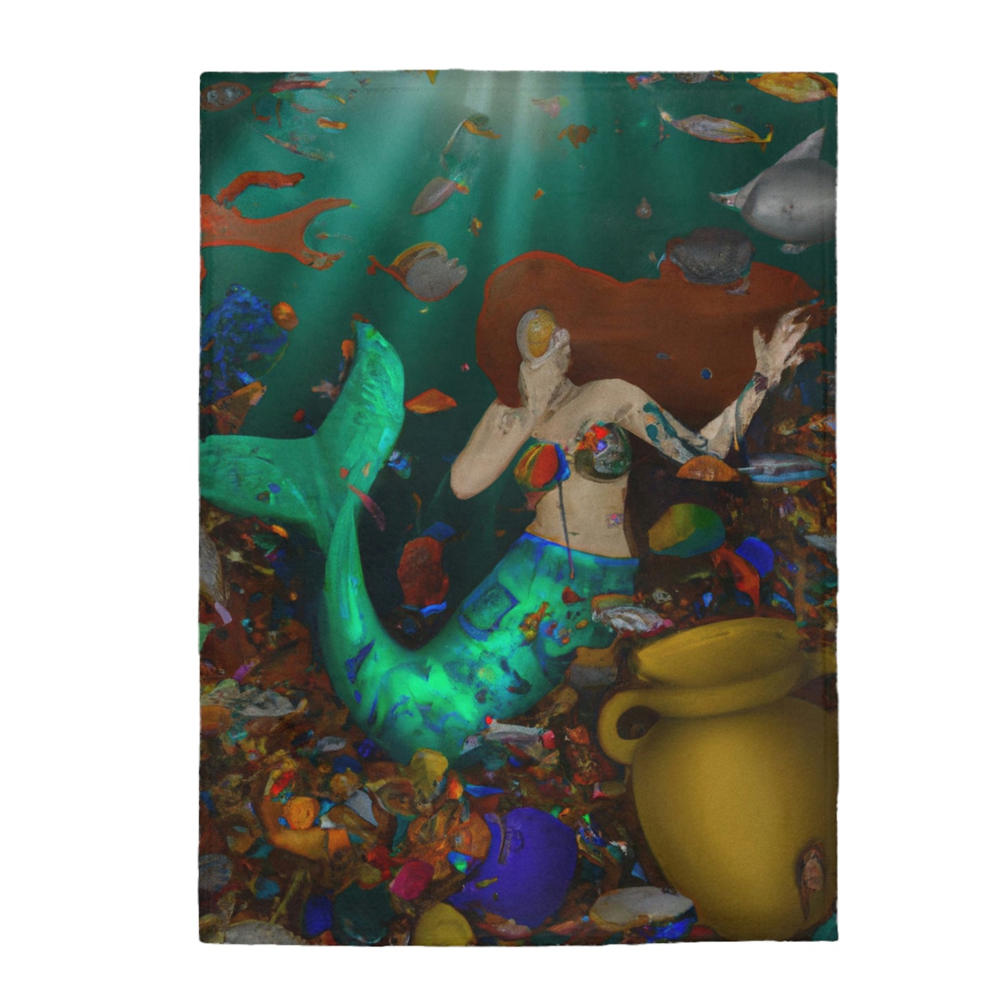 Aquatic Splendor - The Alien Velveteen Plush Blanket