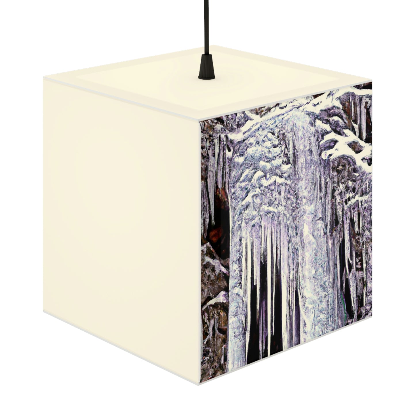 "Frost-Tipped Falls of Glistening Grief" - The Alien Light Cube Lamp