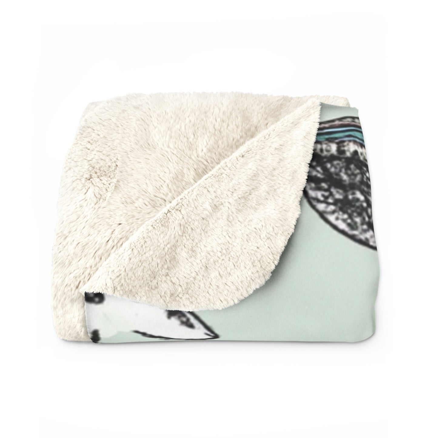 "A Purr-fectly Precious Tea Party Parade" - The Alien Sherpa Fleece Blanket