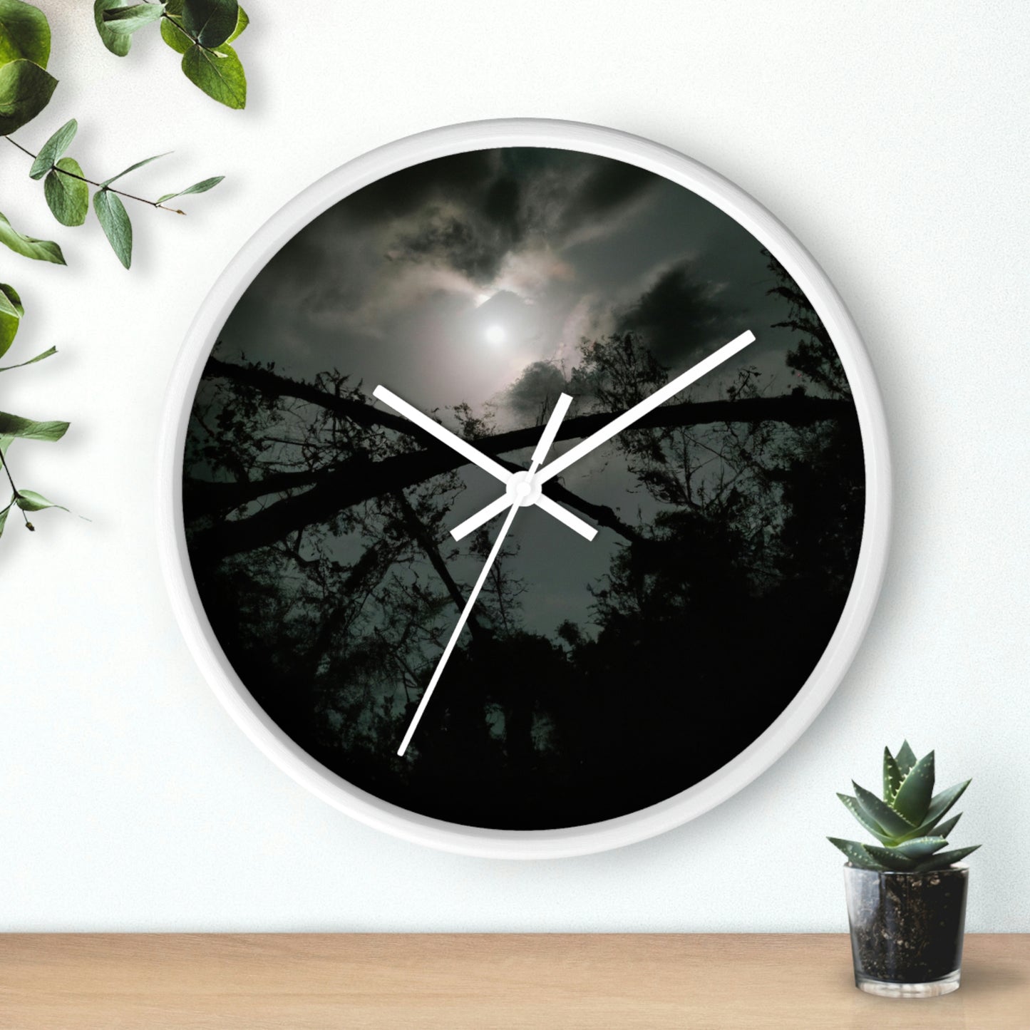 "A Moonlit Mystical World" - The Alien Wall Clock