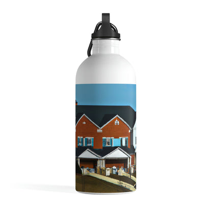 "Suburban Variety: A Palette of Homes" - Die Alien Edelstahl-Wasserflasche