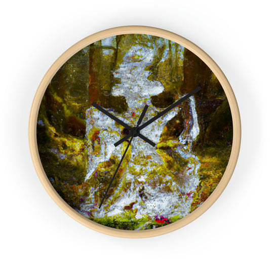 "Frozen Mystery in the Woods" - The Alien Wall Clock