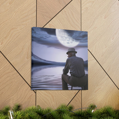 Moonlight Reflections on a Quiet Lake - The Alien Canva