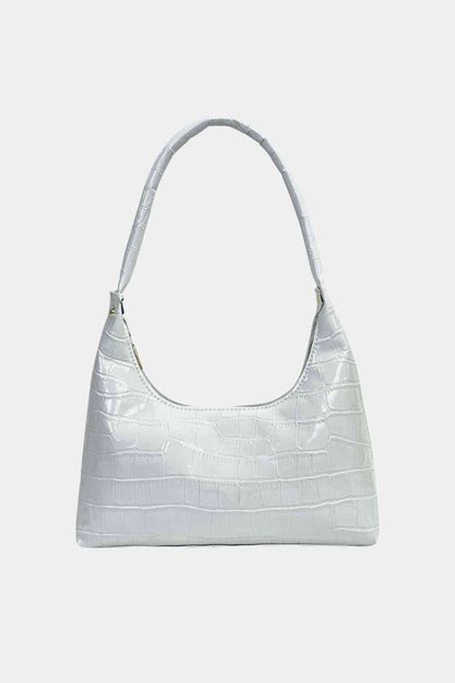 Textured PU Leather Shoulder Bag