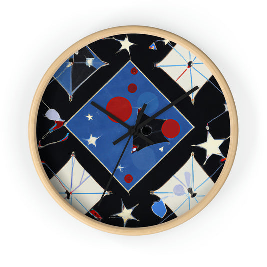 "Kites Illuminating the Starry Sky" - Die Alien-Wanduhr