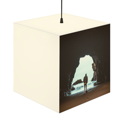 "Die versteckte Höhle des Strandes" - Die Alien Light Cube Lampe