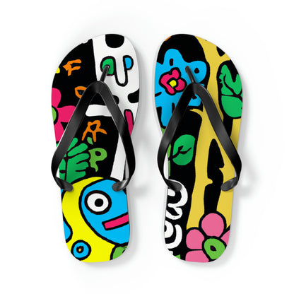 The Enchanted Garden of Wonders - The Alien Flip Flops