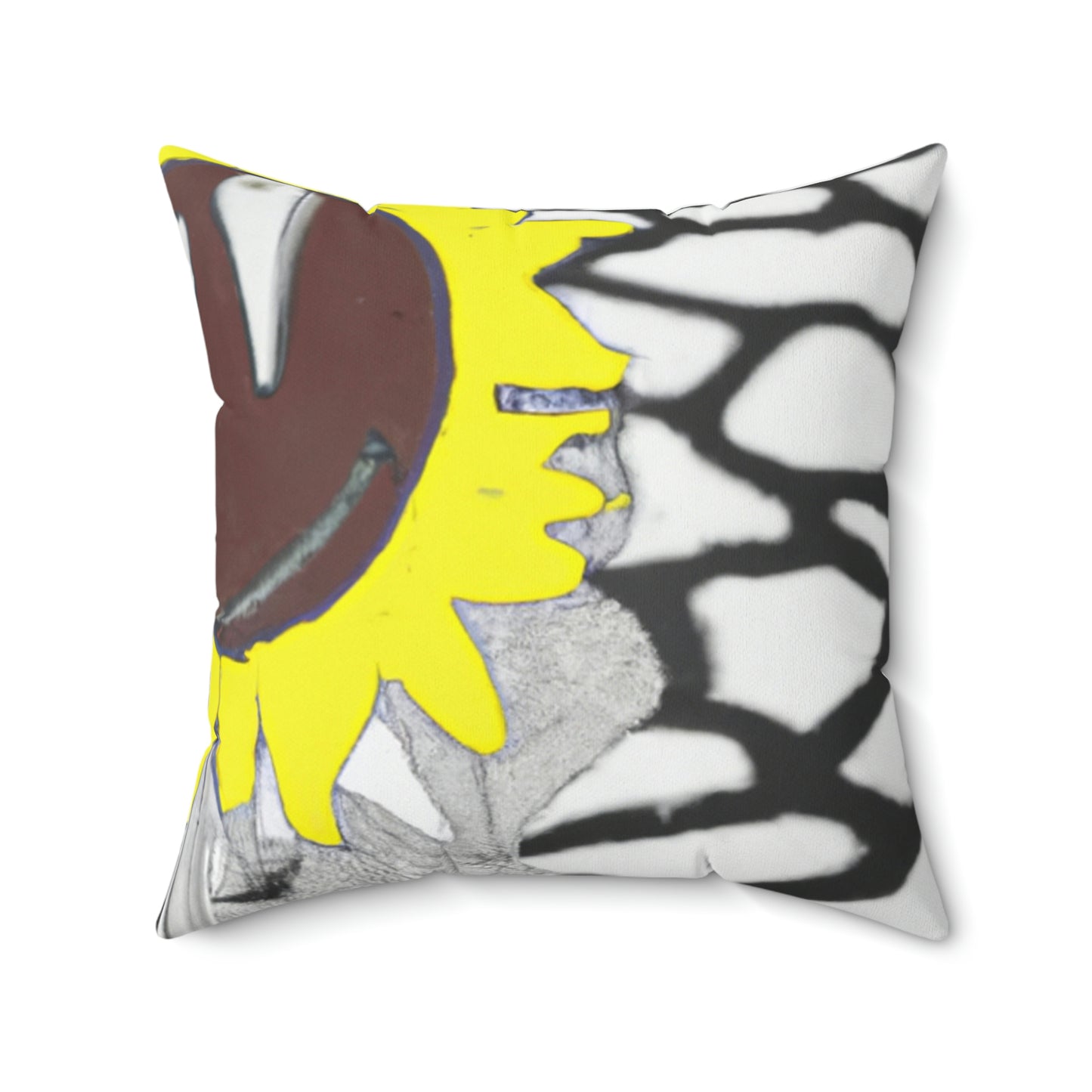 "A Sunflower Withering on a Parched Field" - The Alien Square Pillow