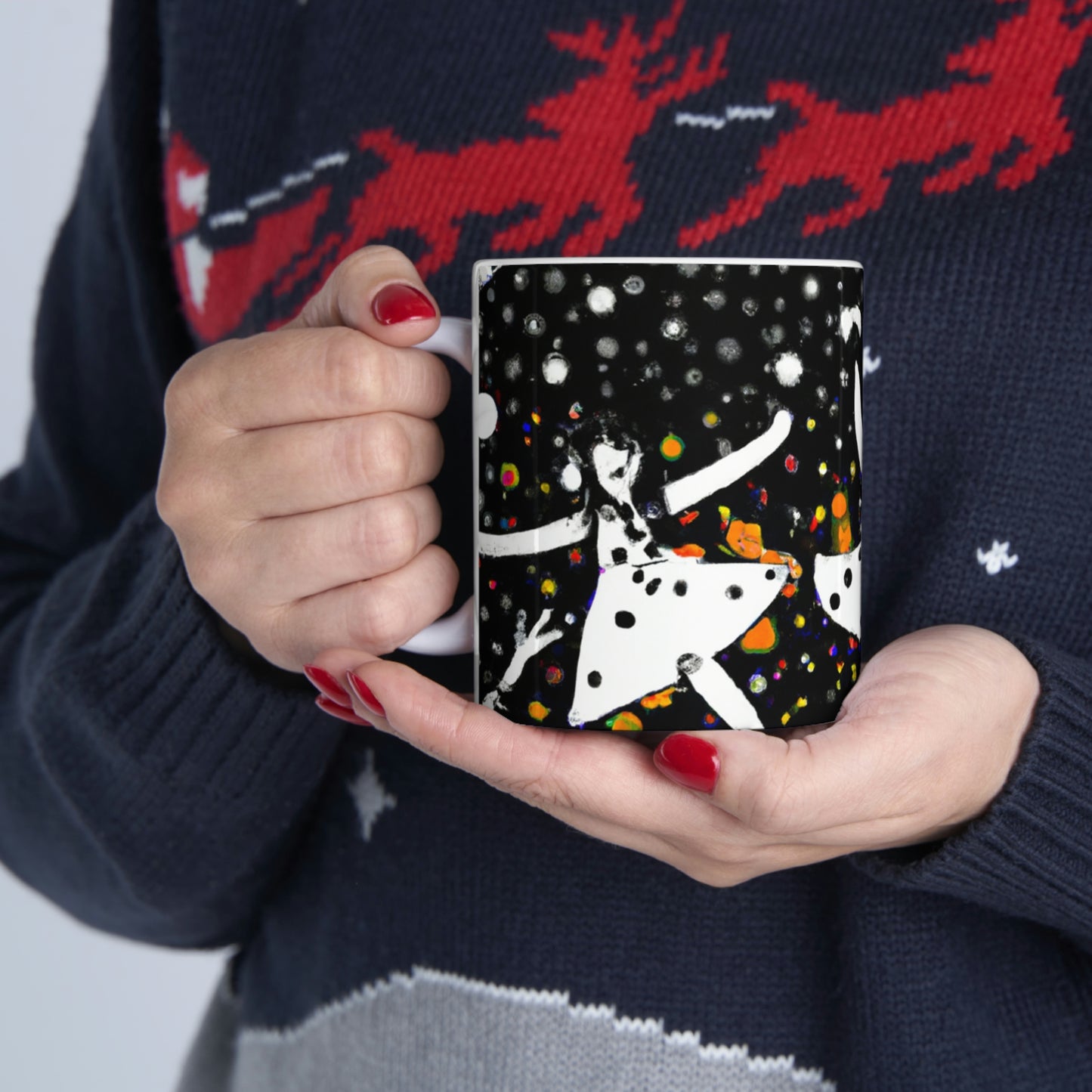 Twinkling Starlight Dance of the Fairies - The Alien Ceramic Mug 11 oz