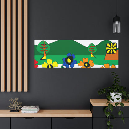 "Blooming Landscape: A Local Mural of Art and Nature" - Canvas