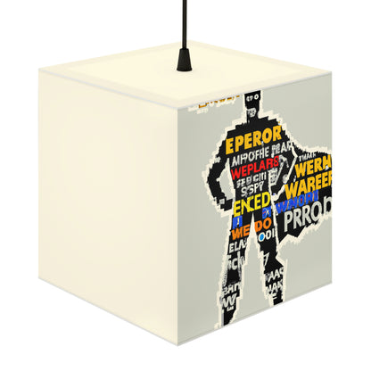 Superhelden-Wort-Pop-Art - Die Alien Light Cube-Lampe