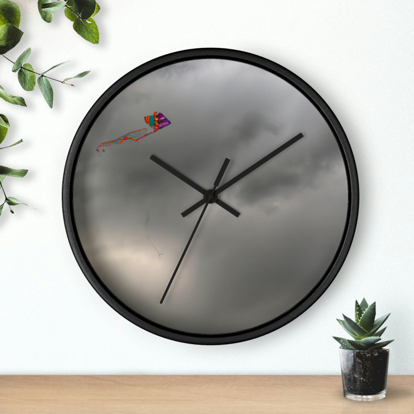 "Daring the Stormy Sky" - The Alien Wall Clock