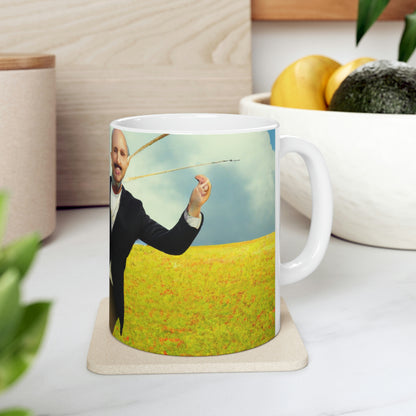 "A Kite Day in the Meadow" - The Alien Ceramic Mug 11 oz