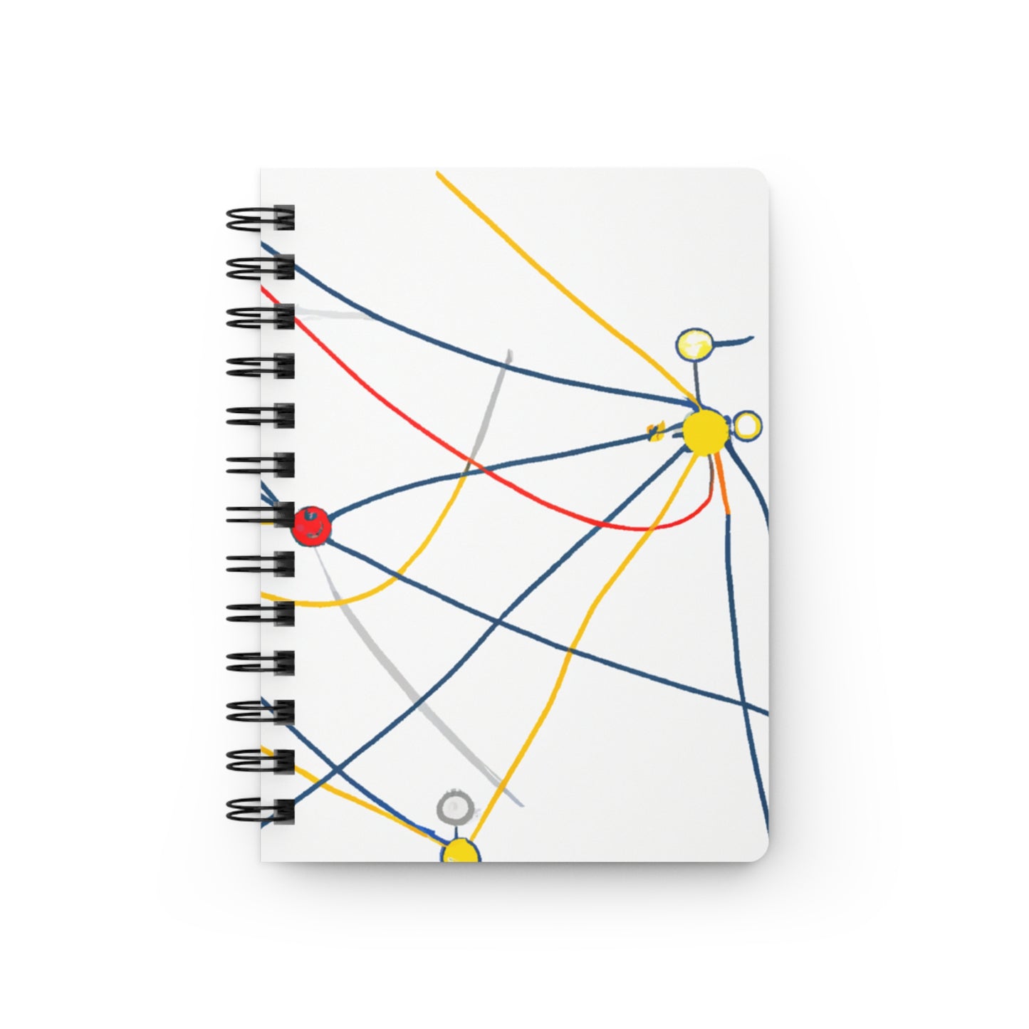 "Exploring the Dynamic Topology: Artful Visualization of a Network Structure." - The Alien Spiral Bound Journal