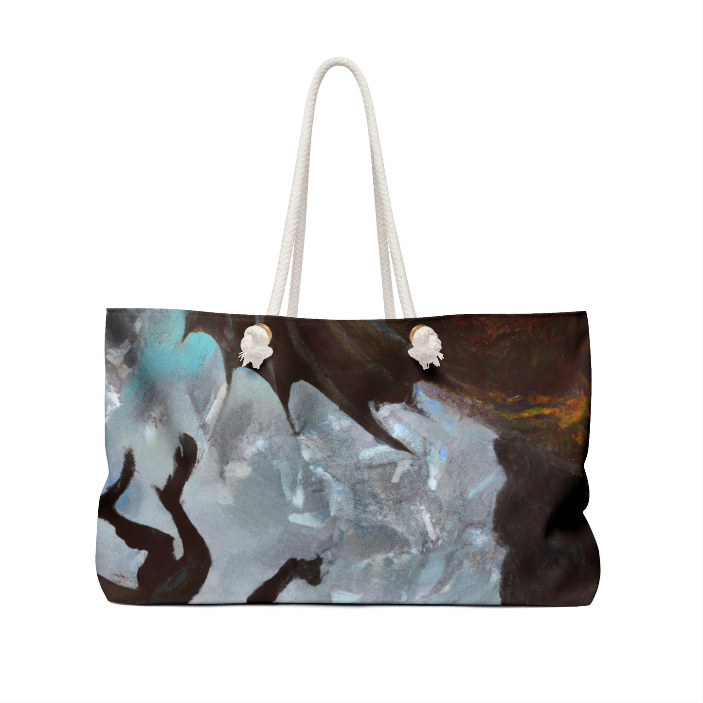 "Clash of Fire and Steel on the Moonlit Cliff" - The Alien Weekender Bag