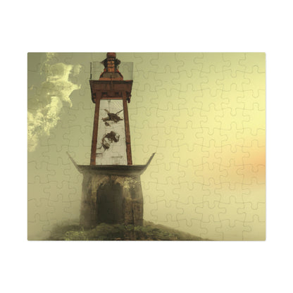 "Ghostly Beacon in the Fog" - The Alien Jigsaw Puzzle