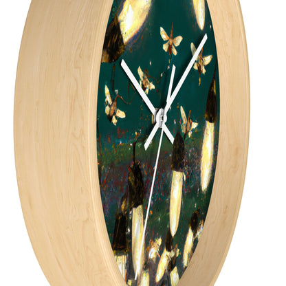 Twinkling Fireflies in the Evening Sky - The Alien Wall Clock