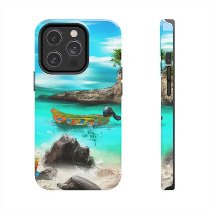 "Caribbean Fiesta on the Beach - A Digital Exploration of Mexican Culture" - The Alien Tough Phone Cases