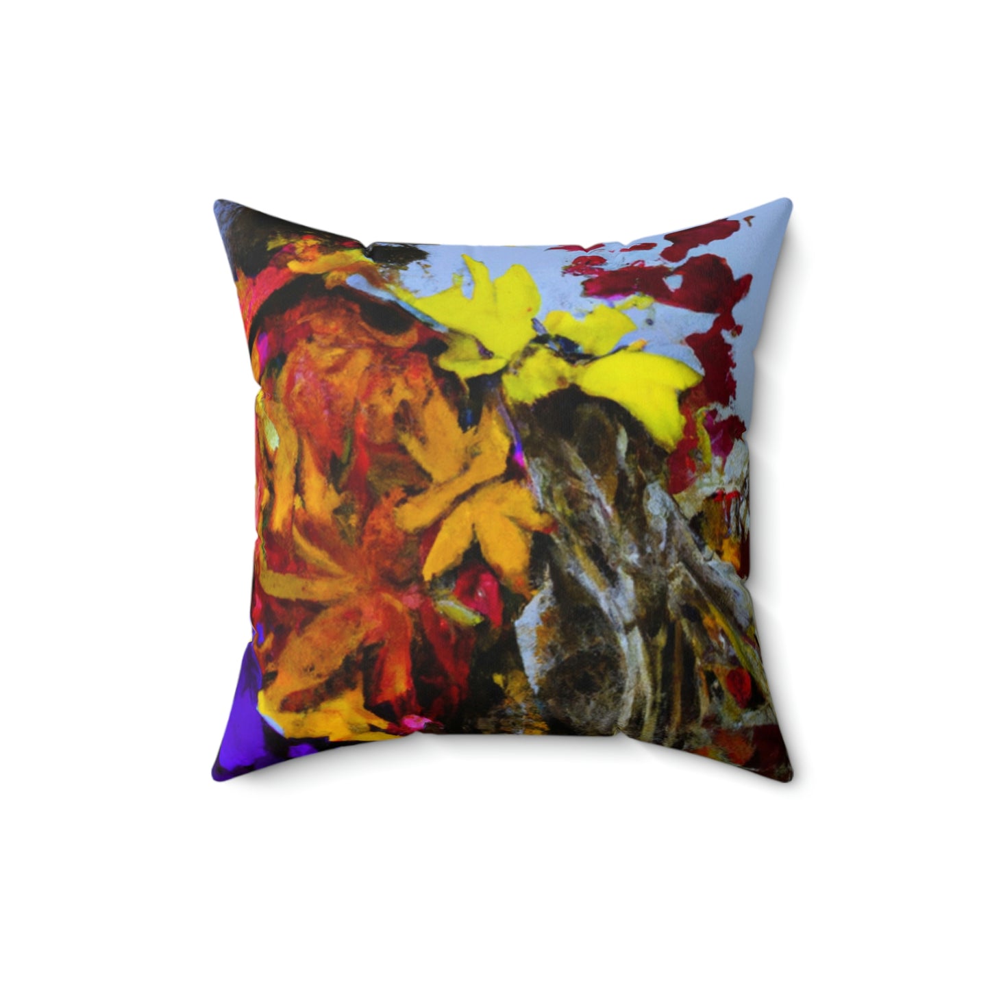 "Autumn Scarecrow Blues" - The Alien Square Pillow