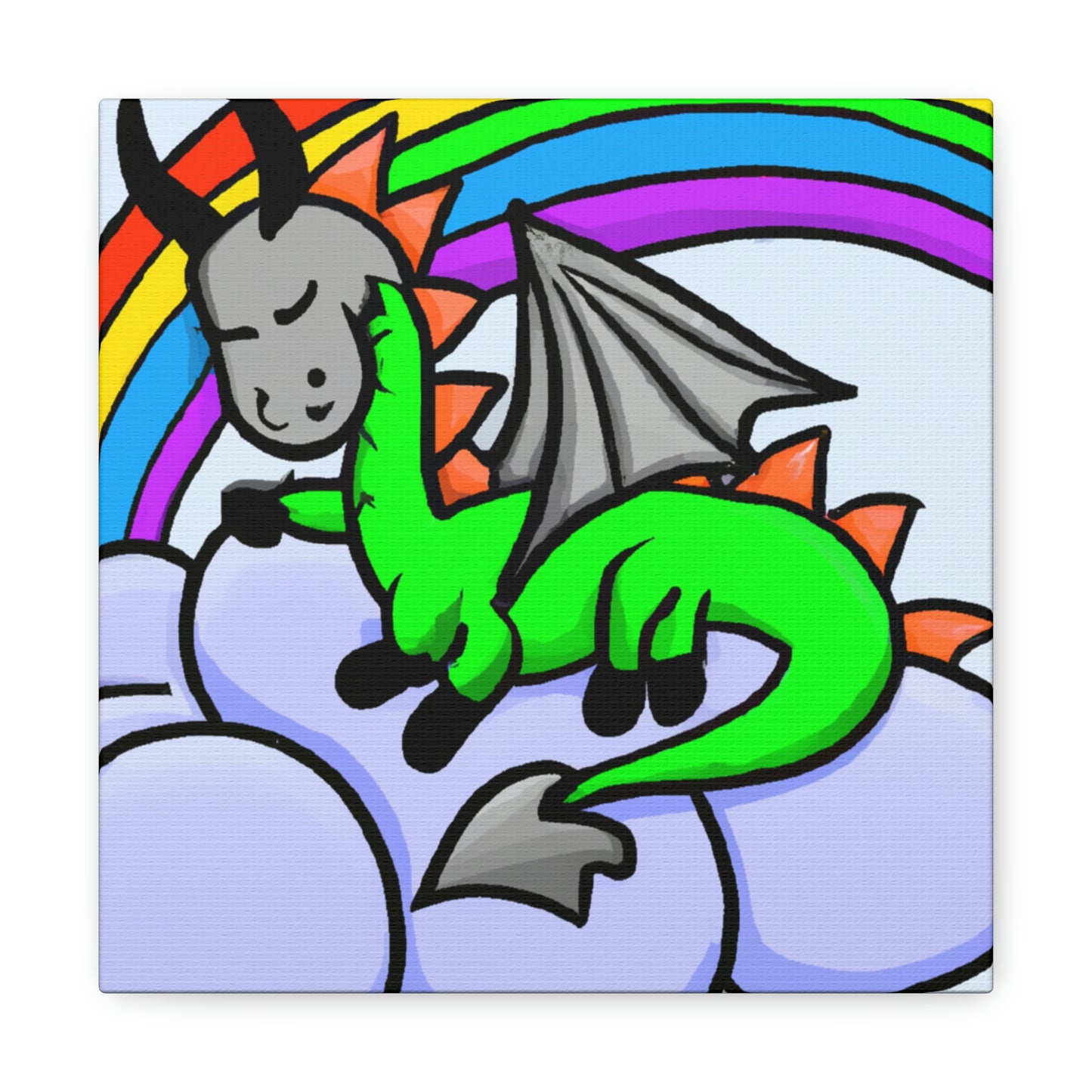 "A Dreamy Dragon's Nap" - The Alien Canva