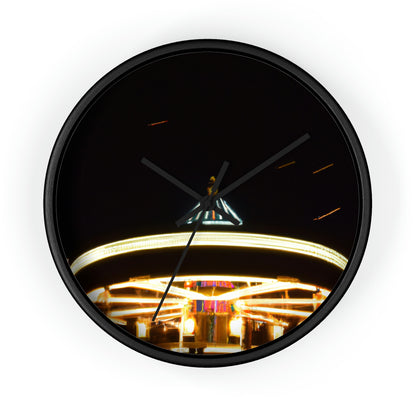 "Carousel Nights: A Glimmer of Starlight" - The Alien Wall Clock