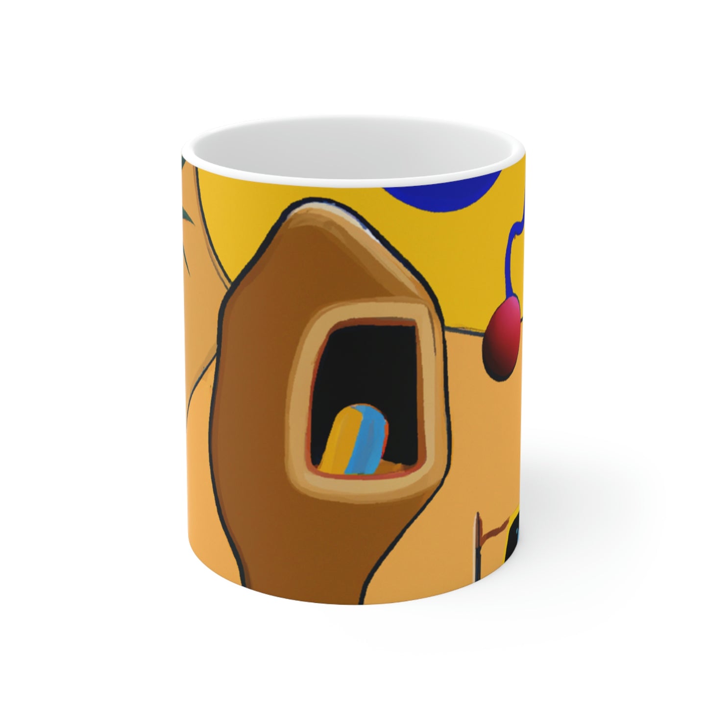 "Desert Mirage: The Forgotten Oasis" - The Alien Ceramic Mug 11 oz