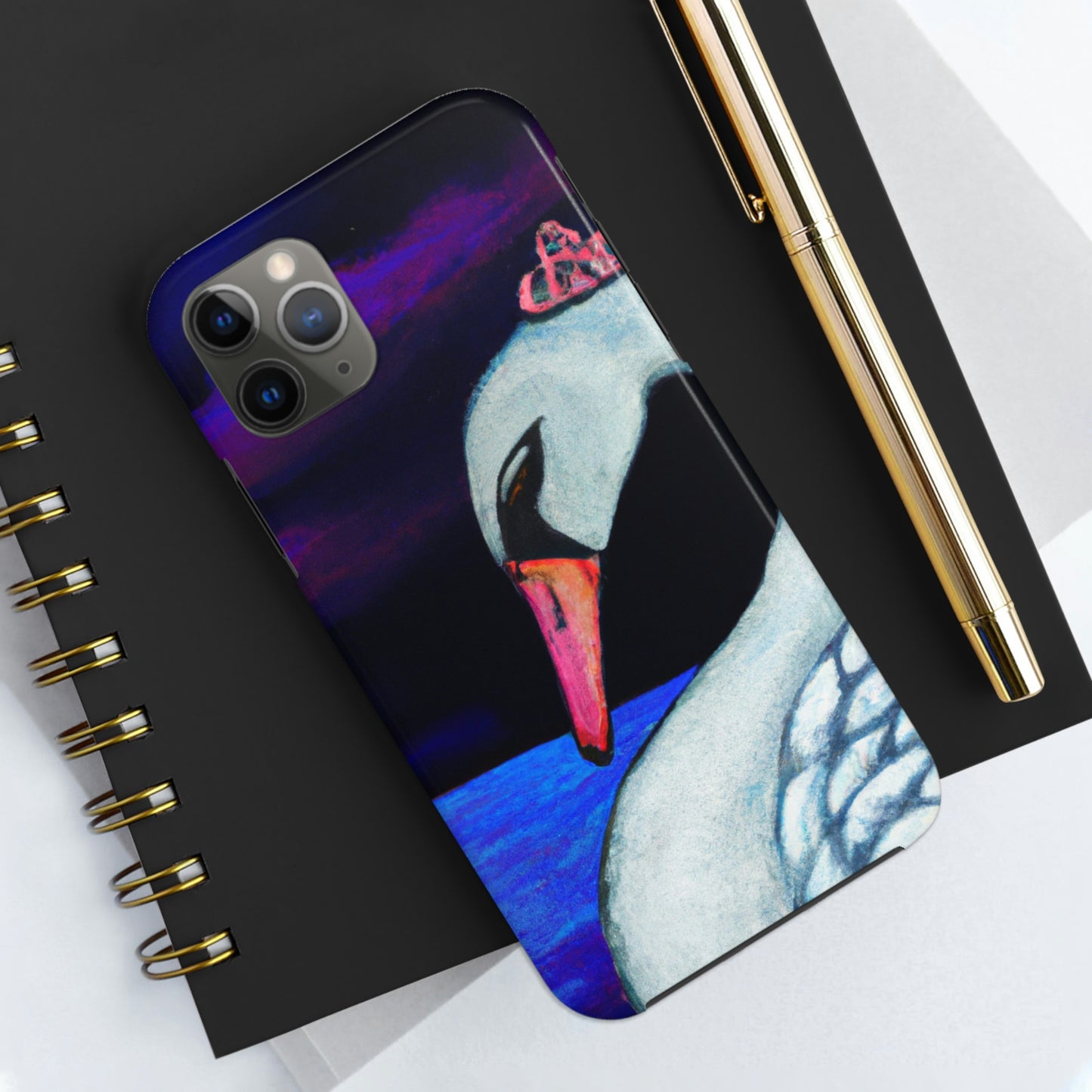 "A Swan's Lament: The Widwed Heavens" - Die Alien Tough Phone Cases