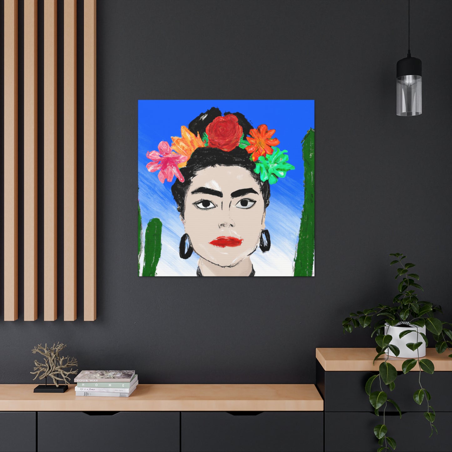 "Frida Ardiente: Pintando un ícono mexicano con cultura colorida" - The Alien Canva