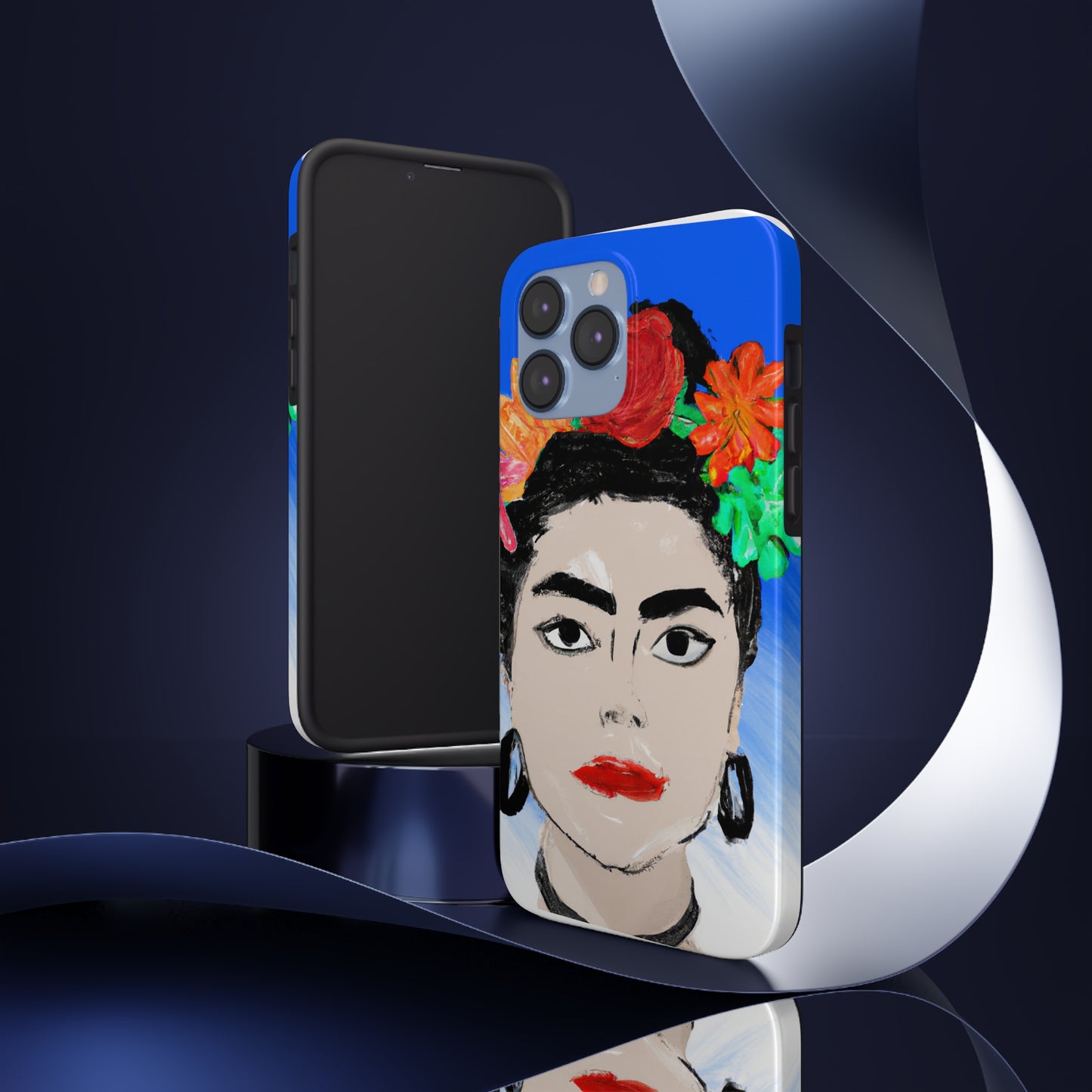 „Feurige Frida: Eine mexikanische Ikone mit farbenfroher Kultur malen“ – The Alien Tough Phone Cases