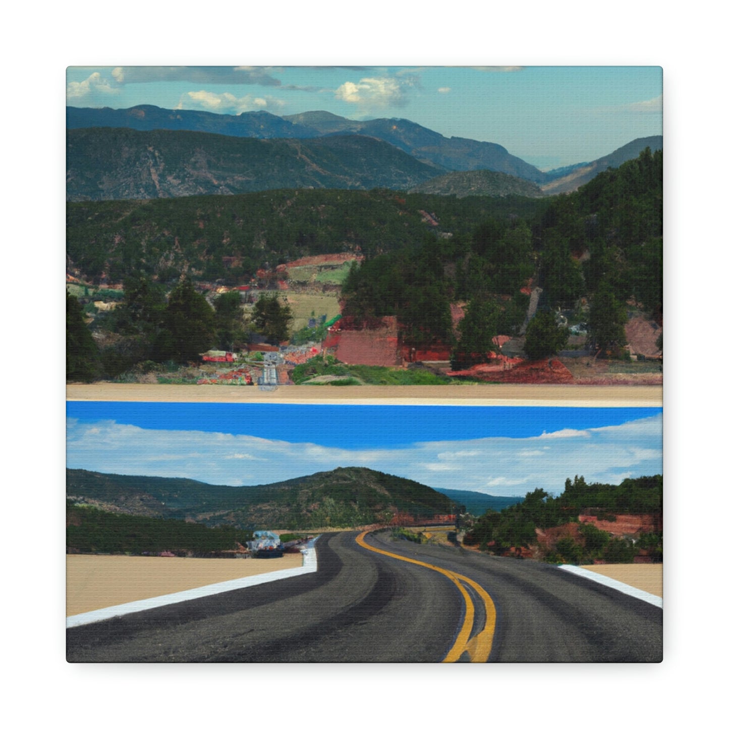 "The Art of the Open Road" - Canvas