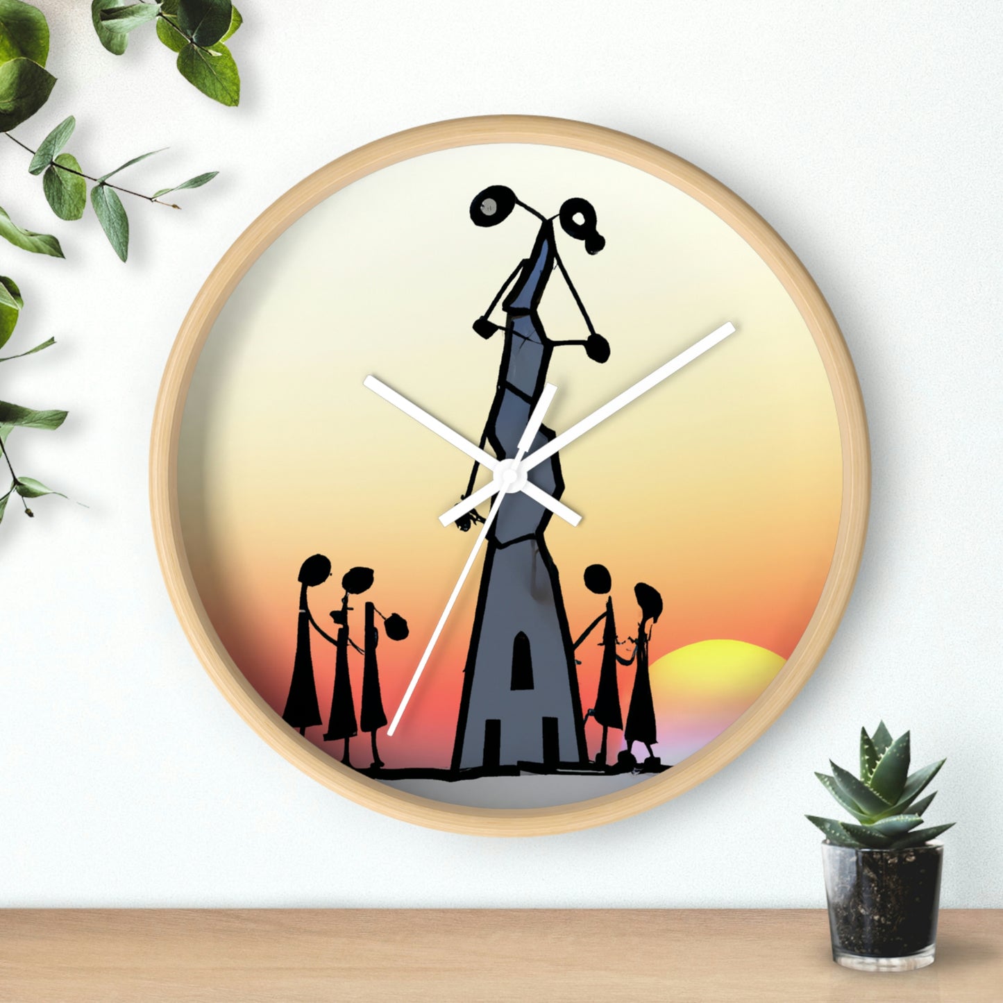 "Forgotten in the Sunset" - The Alien Wall Clock