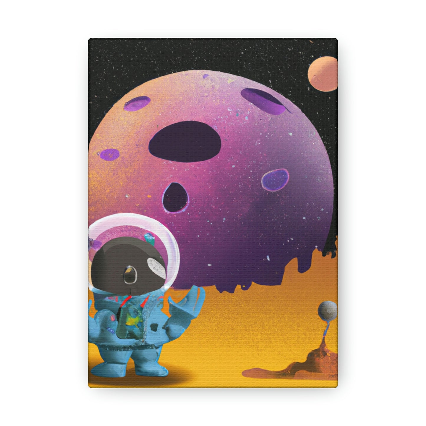 "Exploring the Unknown: The Adventures of a Space Captain and the Mysterious Planet" - The Alien Canva