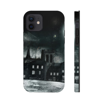 "Nocturno luminoso: una ciudad iluminada por la luz de la luna" - The Alien Tough Phone Cases