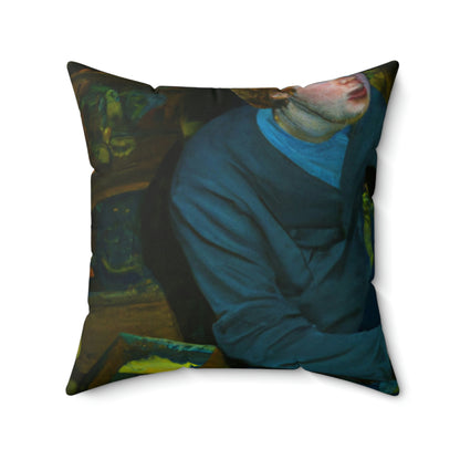 The Attic's Secrets: A Tale of Magic and Redemption - The Alien Square Pillow