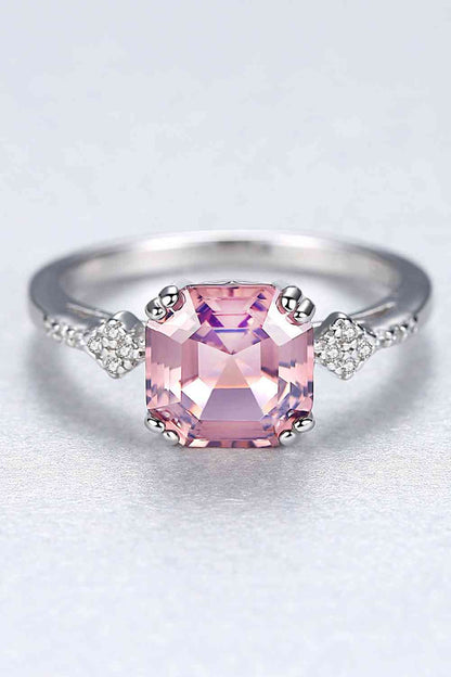 Morganite 925 Sterling Silver Ring