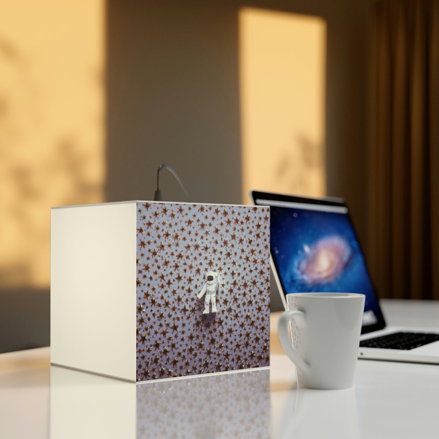 "A Small Adventurer Among Giant Stars" - The Alien Light Cube Lamp