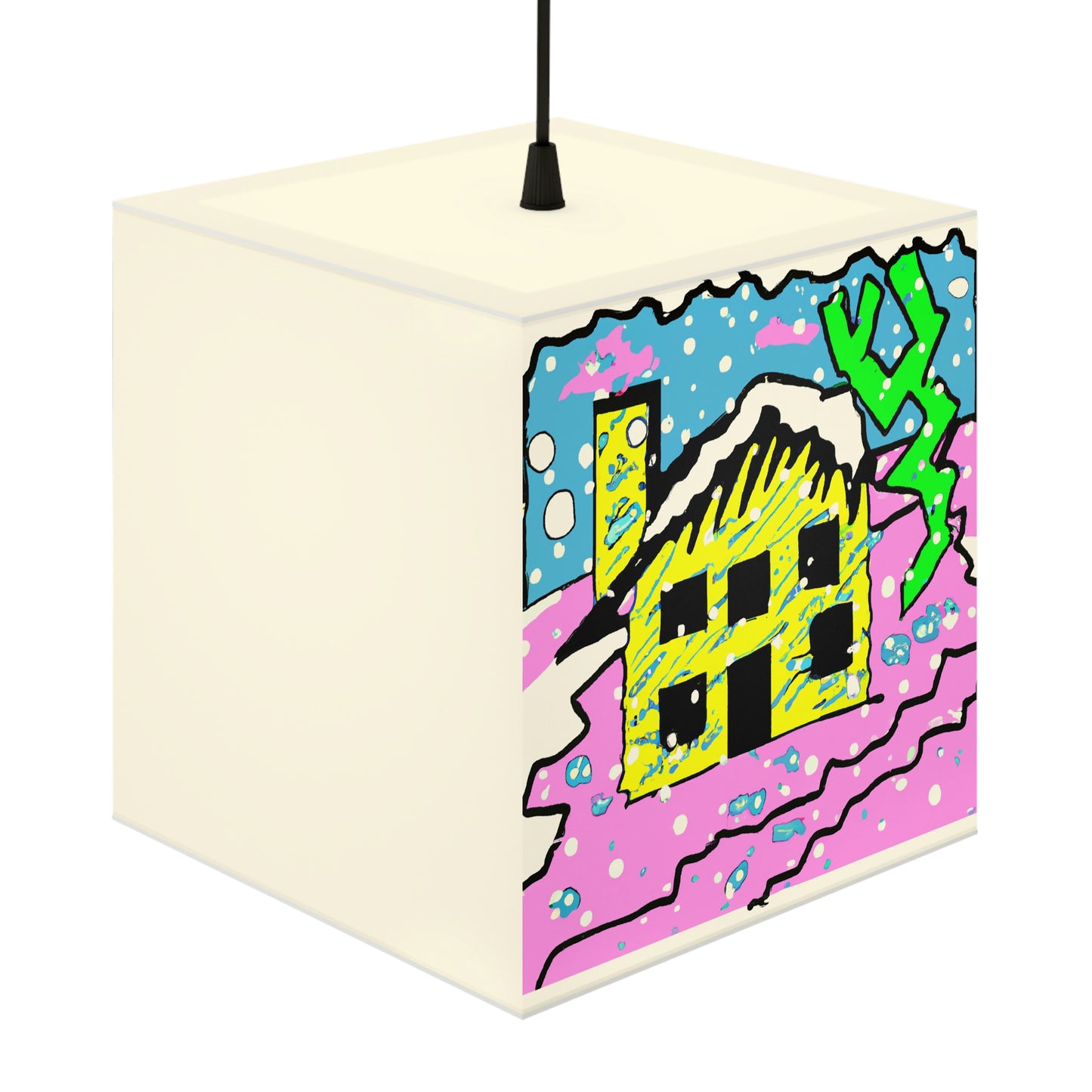 "Desolate Winter Dwelling" - Die Alien Light Cube Lampe