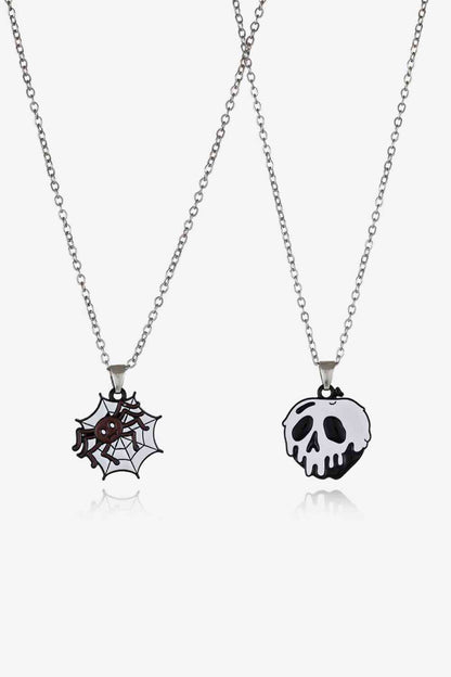 Conjunto de collar de dos piezas con tema de Halloween