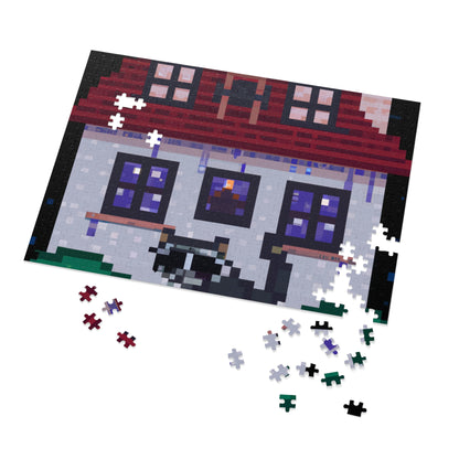 "Caper in the Mansion: A Raccoon's Adventure" - The Alien Jigsaw Puzzle