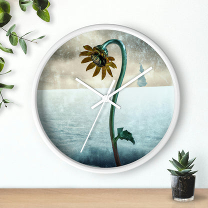 "Fighting the Frost: A Flower's Story" - The Alien Wall Clock