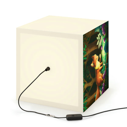 "The Gem-Seeking Fox in the Enchanted Forest" - The Alien Light Cube Lamp