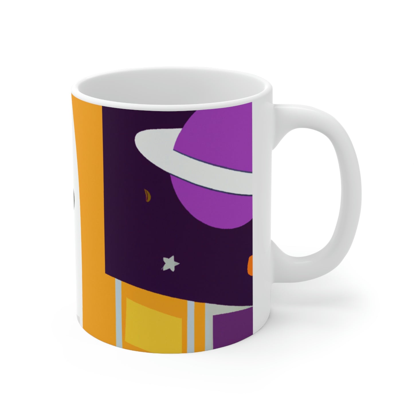 "A Voyage of Celestial Smiles" - The Alien Ceramic Mug 11 oz