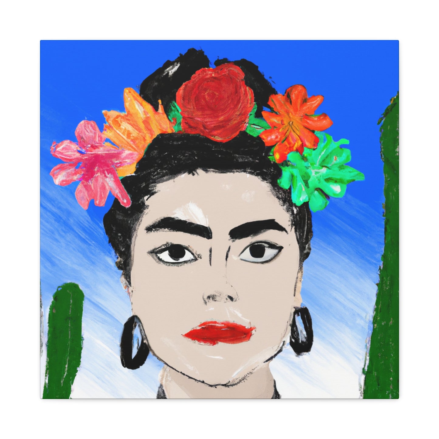 "Frida Ardiente: Pintando un ícono mexicano con cultura colorida" - The Alien Canva