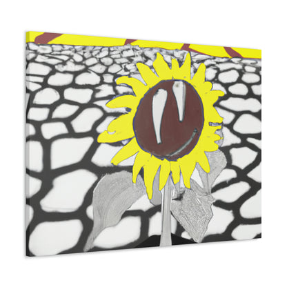 "Un girasol que se marchita en un campo reseco" - The Alien Canva