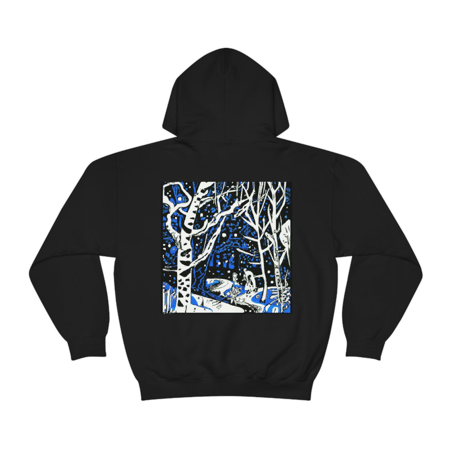 Snowy Forest Night: A Fairytale Odyssey - The Alien Unisex Hoodie