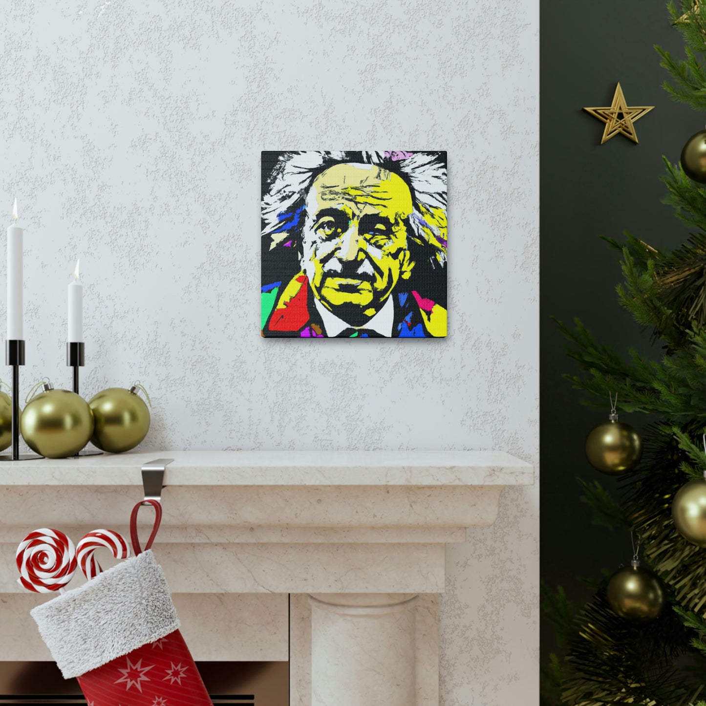 "Albert Einstein: un retrato de arte pop" - The Alien Canva