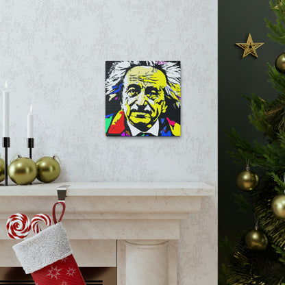 "Albert Einstein: A Pop Art Portrait" - The Alien Canva