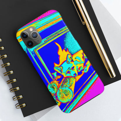 "Fuchs im Feuerschein". - Die Alien Tough Phone Cases